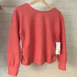 Girls Zella cross back sweatshirt